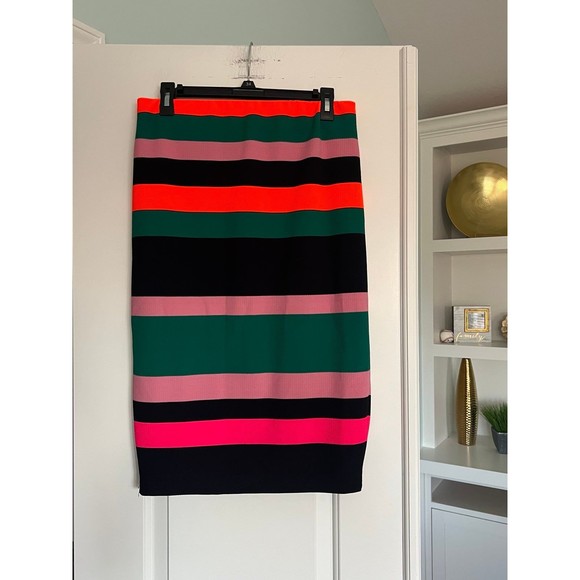 Noisy May Colorblock Striped Skirt Casual Size Large - Picture 2 of 6